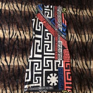 Tribal print Versace dress